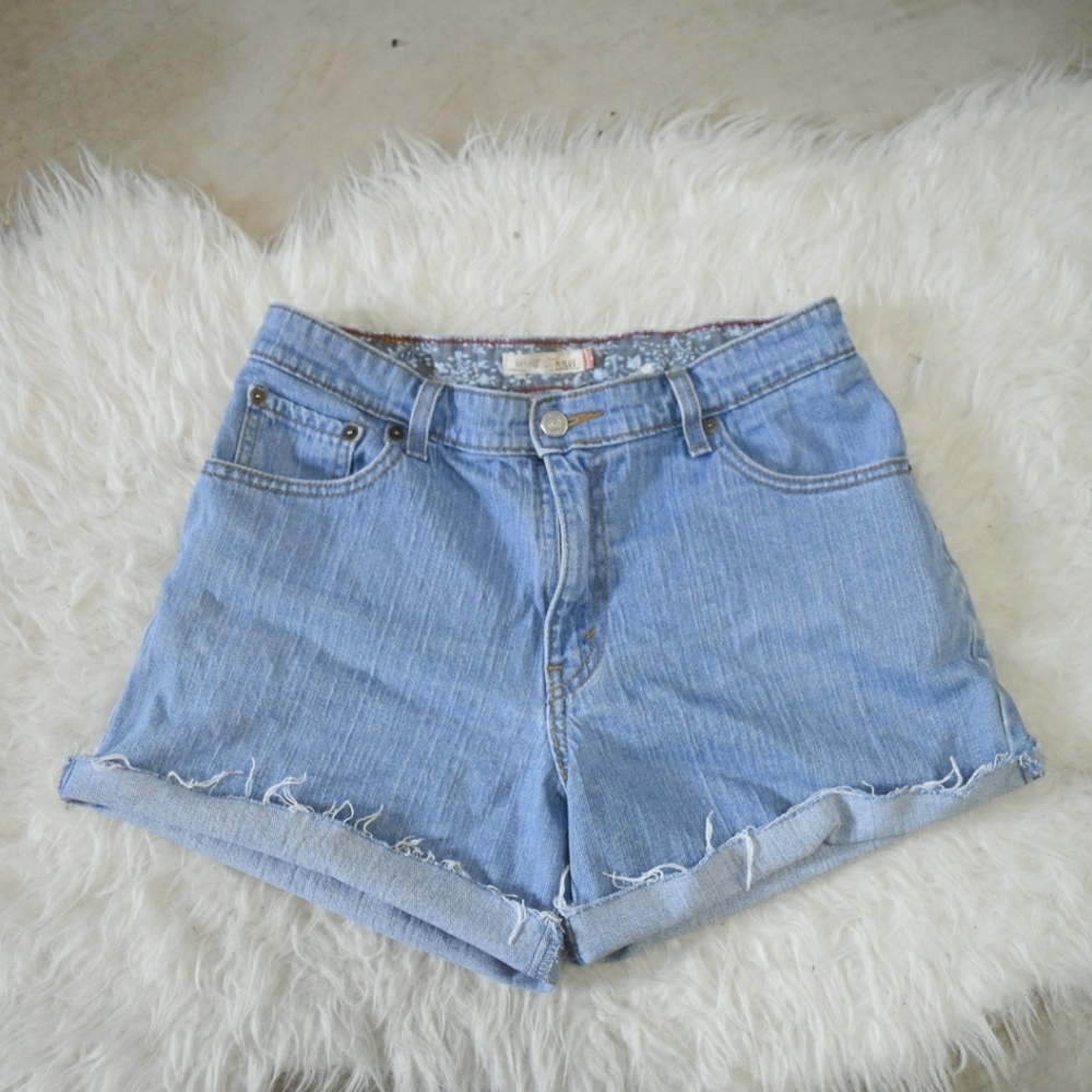 Vintage cut off levi's jean shorts